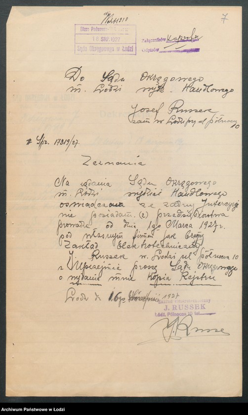 Obraz 9 z jednostki "Zakład Elektrotechniczny – J. Russak"