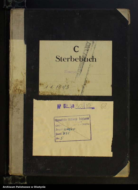 image.from.unit.number "Sterbebuch Nr 1 - 39,1 - 26 i 1"