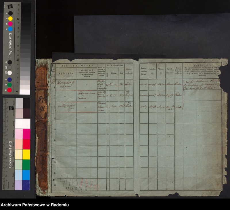 image.from.unit.number "/Księga ludności stałej m. Radomia/ 67- 91"