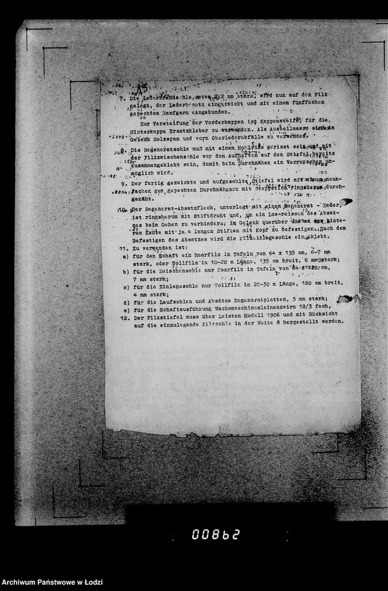 Obraz 19 z jednostki "339 Filztiefel A.[Zamówienia, korespondencja, kalkulacje]"