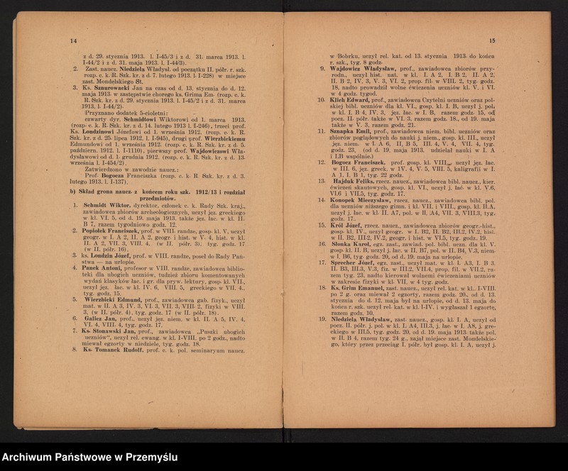 image.from.unit.number "XVIII Sprawozdanie dyrekcji c.k. gimnazjum polskiego w Cieszynie za rok szkolny 1912/13"