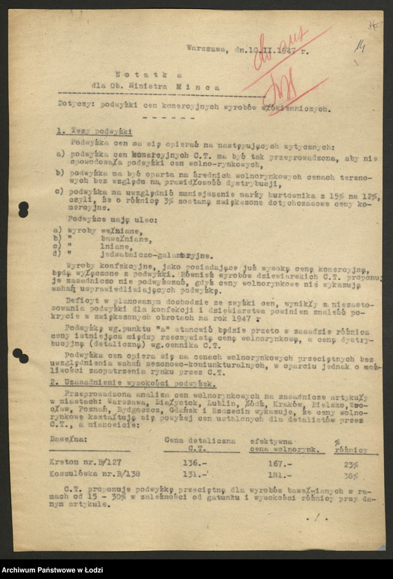 Obraz 15 z jednostki "Ministerstwo Przemysłu i Handlu; instrukcje i okólniki"