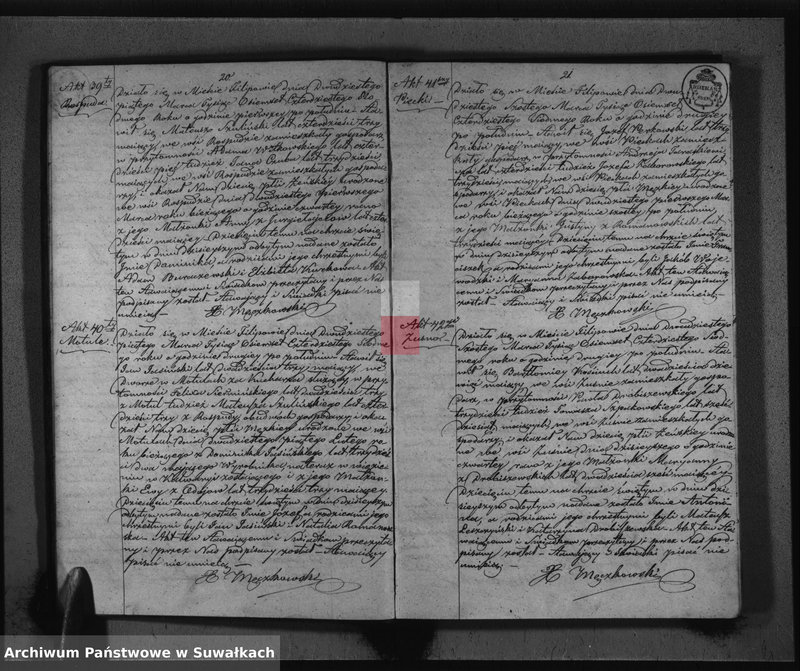 image.from.unit.number "Duplikat do zapisywania Aktów Urodzonych Zaślubionych i Zmarłych w Parafii Filipowskiey na rok 1847-my"