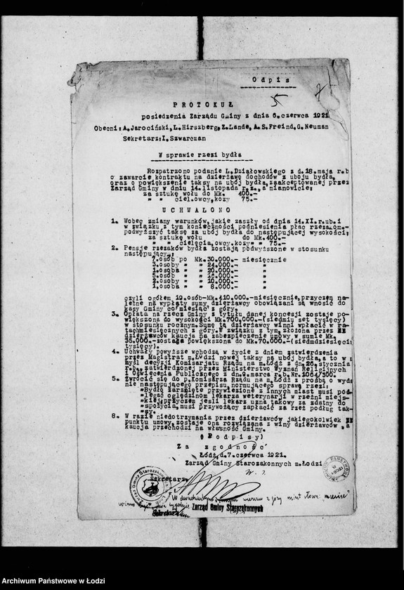 Obraz 10 z jednostki "Sprawy uboju bydła i rzezi ptactwa"