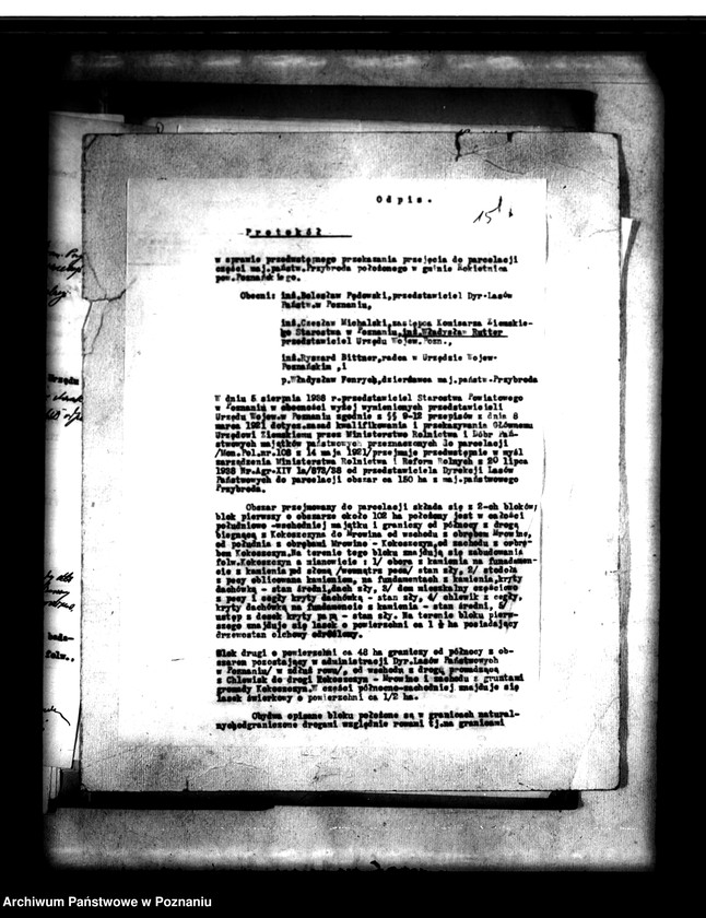 Obraz 19 z jednostki "Majątek Przybroda powiatu poznańskiego sprawy parcelacyjne"