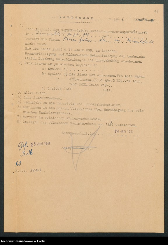 Obraz 17 z jednostki "Roman Gertner- handel win, wódek i towarów kolonialnych"