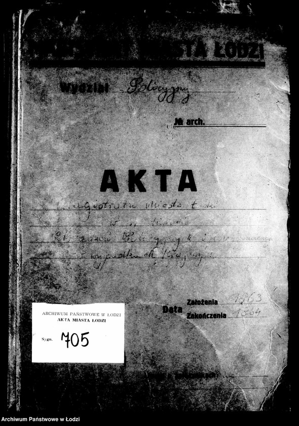 Obraz 4 z jednostki "Akta w przedmiocie urządzeń policyjnych i korespondencji w wypadkach krajowych"