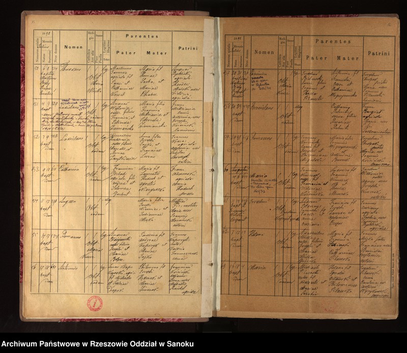 image.from.unit.number "Księga urodzeń, małżeństw i zgonów dla miejscowości Brzozów"