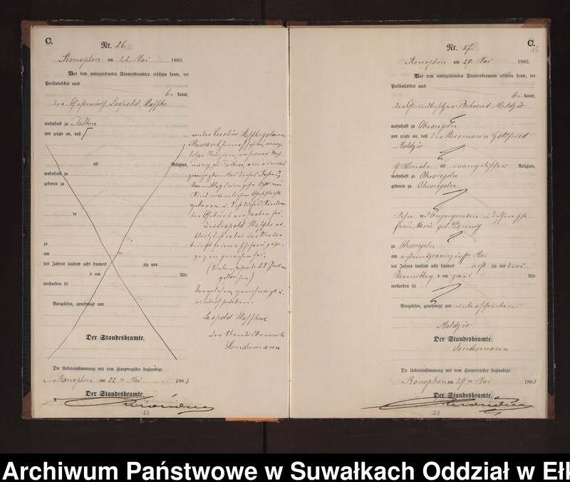 image.from.unit.number "Sterbe-Neben-Register des Preussischen Standes-Amtes Gr. Konopken Kreis Loetzen"