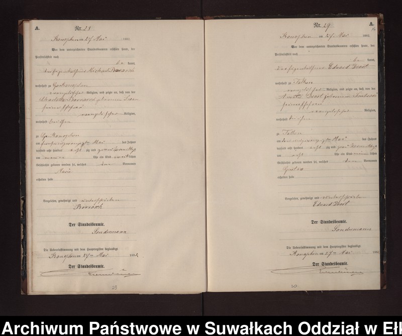image.from.unit.number "Geburts-Neben-Register des Preussischen Standes-Amtes Gr. Konopken Kreis Loetzen"