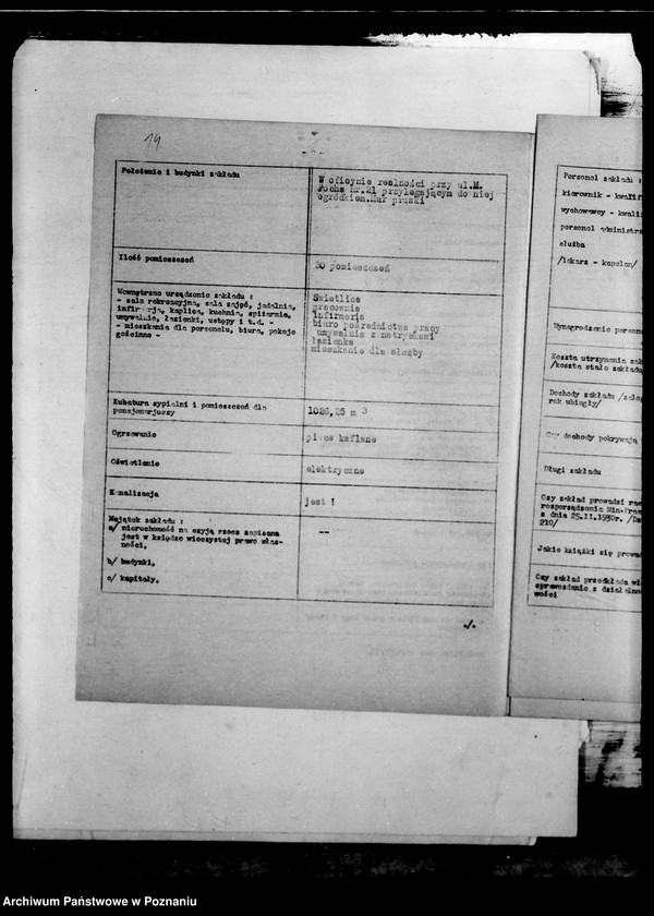 Obraz 19 z jednostki "/Sprawozdanie z lustracji zakładów opiekuńczych/"