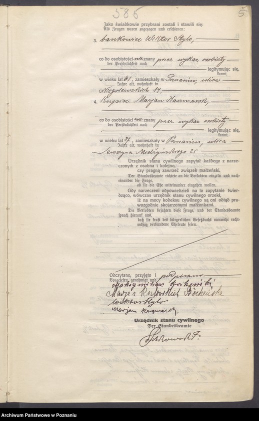 Obraz 7 z jednostki "Księga miejscowa małżeństw tom III [Rejestr główny małżeństw]"