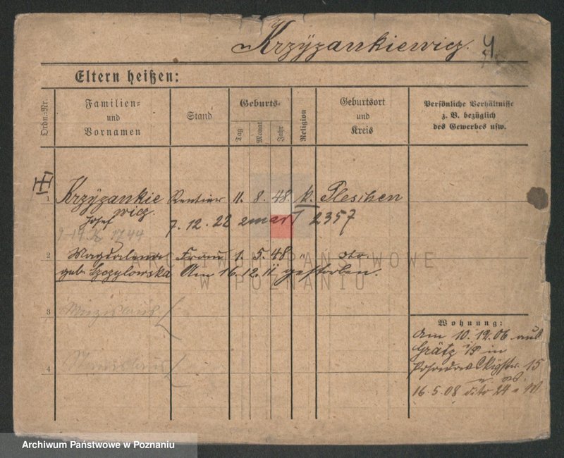 Obraz 4 z jednostki "Krzyżankiewicz - Kszyrski"