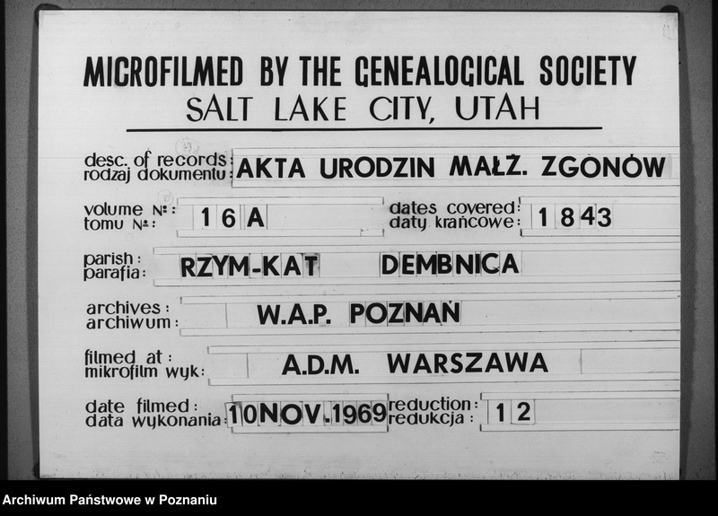 Obraz 1 z jednostki "Duplikat baptisatorum, copulatorum u. mortuorum"