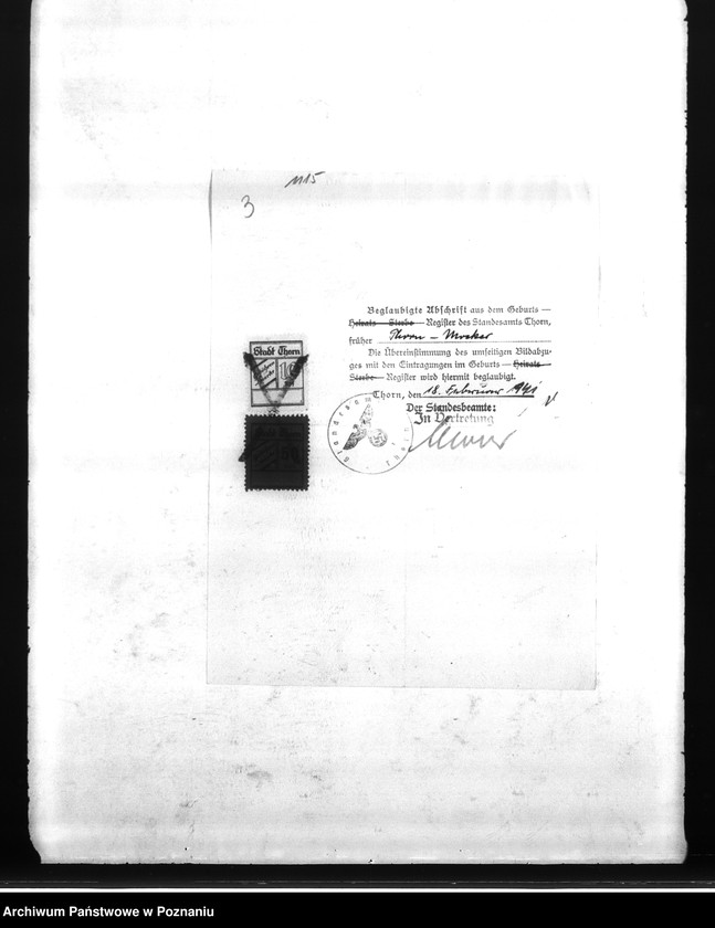 Obraz 7 z jednostki "Amtliche Meldungen Kreis Schwetz (Świecie)"