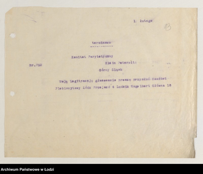 Obraz 15 z jednostki "[Telegramy]"