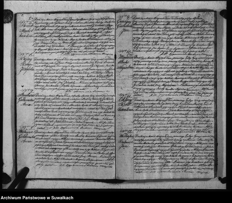 Obraz 4 z jednostki "Duplikat urodzonych, zaślubionych i umarłych parafii wiżajńskiej z roku 1851"