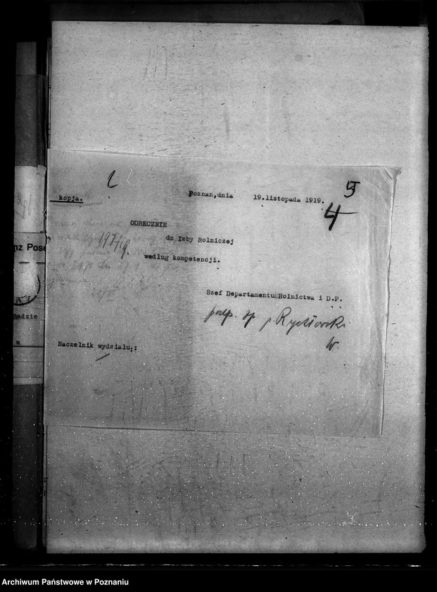 Obraz 9 z jednostki "Sprawy szczegółowo-administracyjne Wielkopolska Izba Rolnicza"