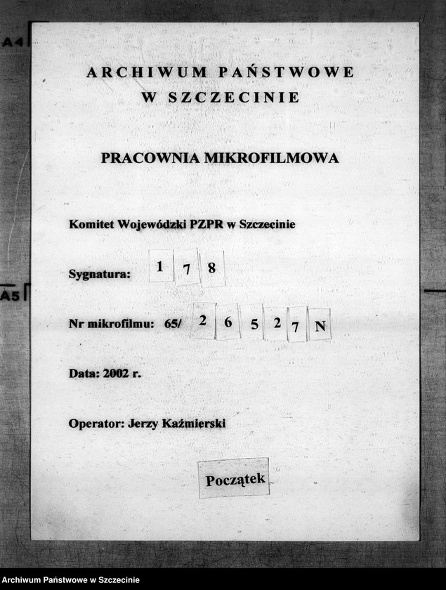 Obraz 1 z jednostki "Protokoły posiedzeń Egzekutywy Komitetu Wojewódzkiego Polskiej Zjednoczonej Partii Robotniczej: 4, 13, 26 kwietnia 1955 r."