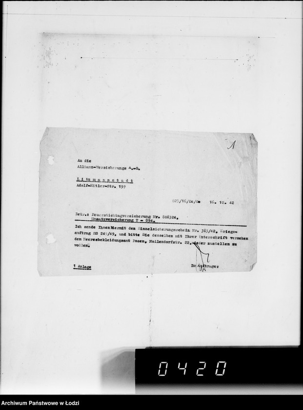 Obraz 5 z jednostki "Aufstellungen. Es kommen demnächst folgende Bekleidungsstücke zur Auslieferung"