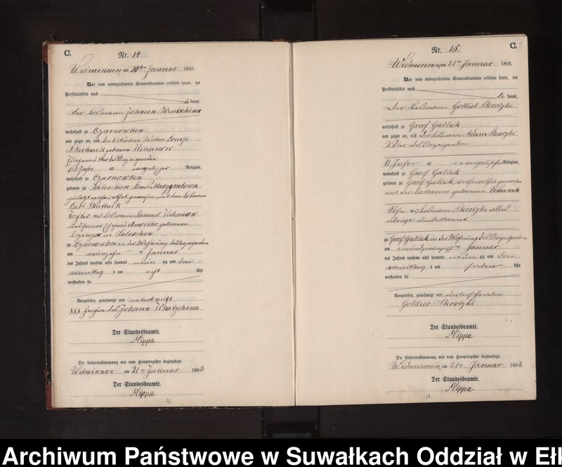image.from.unit.number "Sterbe-Neben-Register des Preussischen Standes-Amtes Widminnen Kreis Loetzen"