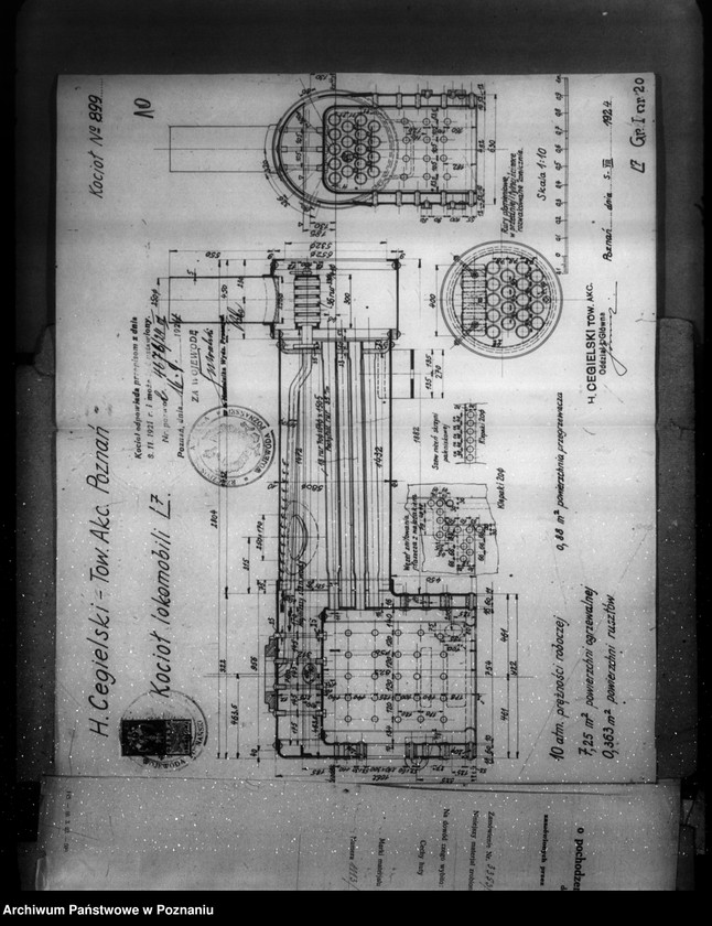 Obraz 14 z jednostki "Fabryka H. Cegielski w Poznaniu nr woj. kotła 6605"