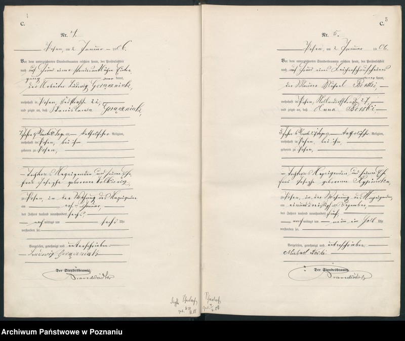 Obraz 5 z jednostki "Księga miejscowa zgonów"