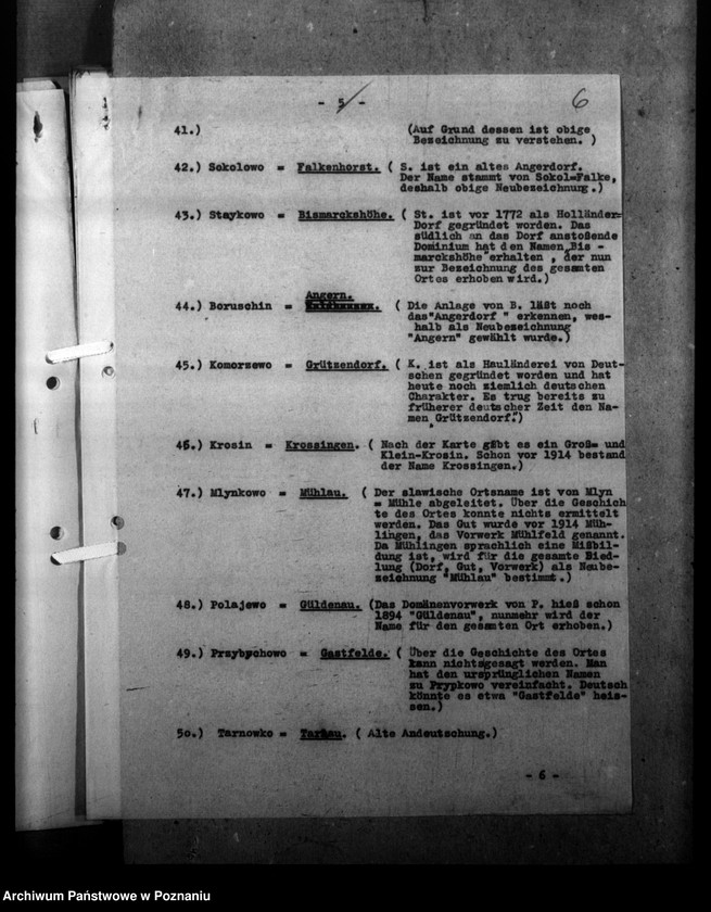 Obraz 10 z jednostki "Ortsnamenänderung - Kreis Scharnikau (Czarnków)"