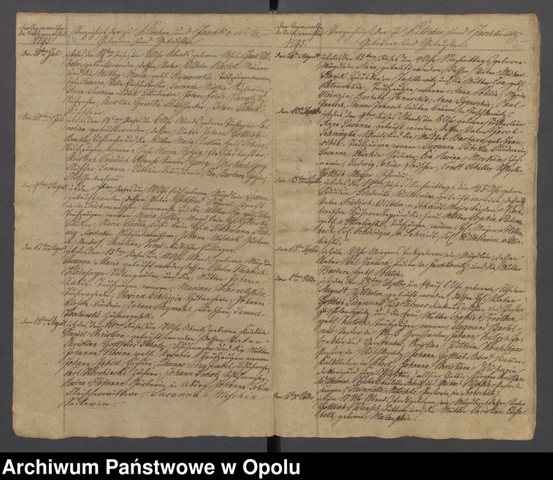 image.from.unit.number "Duplicate der evangelischen Kirchenbücher zu Pitschen von Jahre 1794 bis 1820 incl. [inclusiv]"