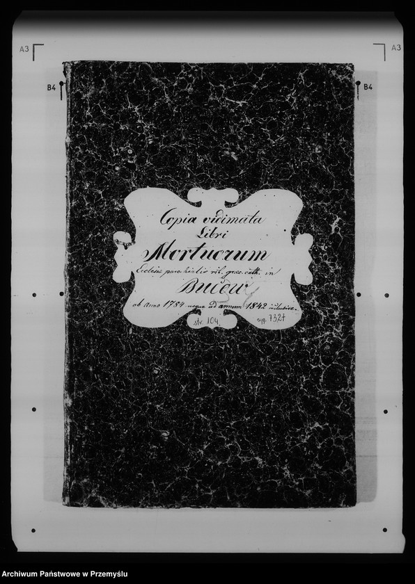 Obraz 5 z jednostki "[Kopie ksiąg metrykalnych parafii Buców (dekanat Medyka)]"