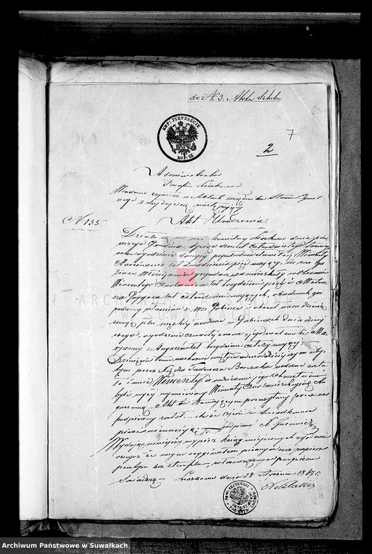 image.from.unit.number "Dowody posługujące do zawartych i spisanych aktów małżeństw przed Urzędnikiem Stanu Cywilnego Parafii Rzym.- katolickiej Lejpuńskiej w 1867 roku"