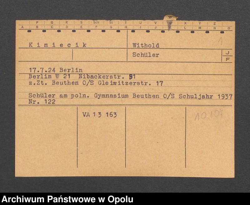 Obraz 3 z jednostki "[Kimiecik Withold, ur. 17.7.1924 Berlin]"