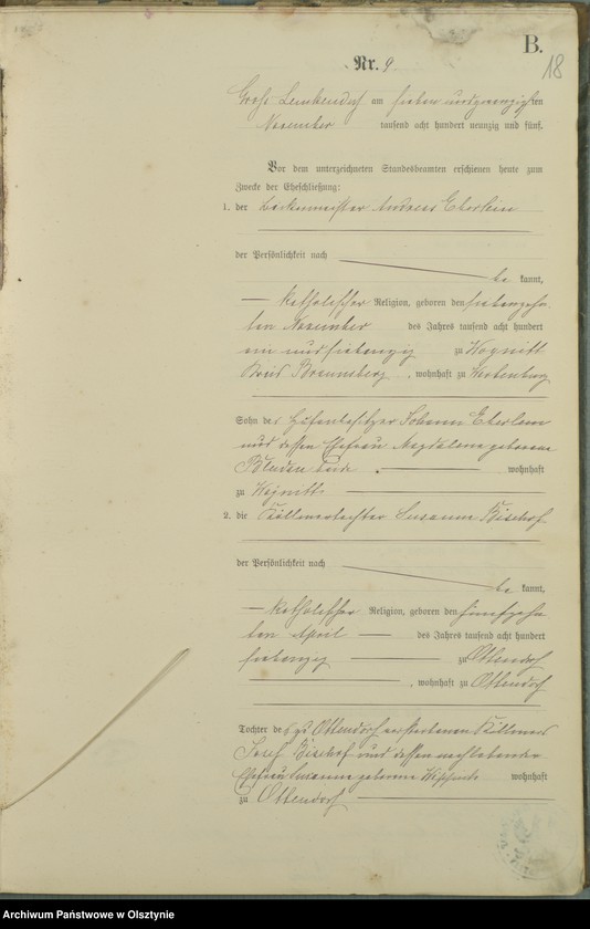 image.from.unit.number "Heiraths-Haupt-Register Nr 1 - 9"