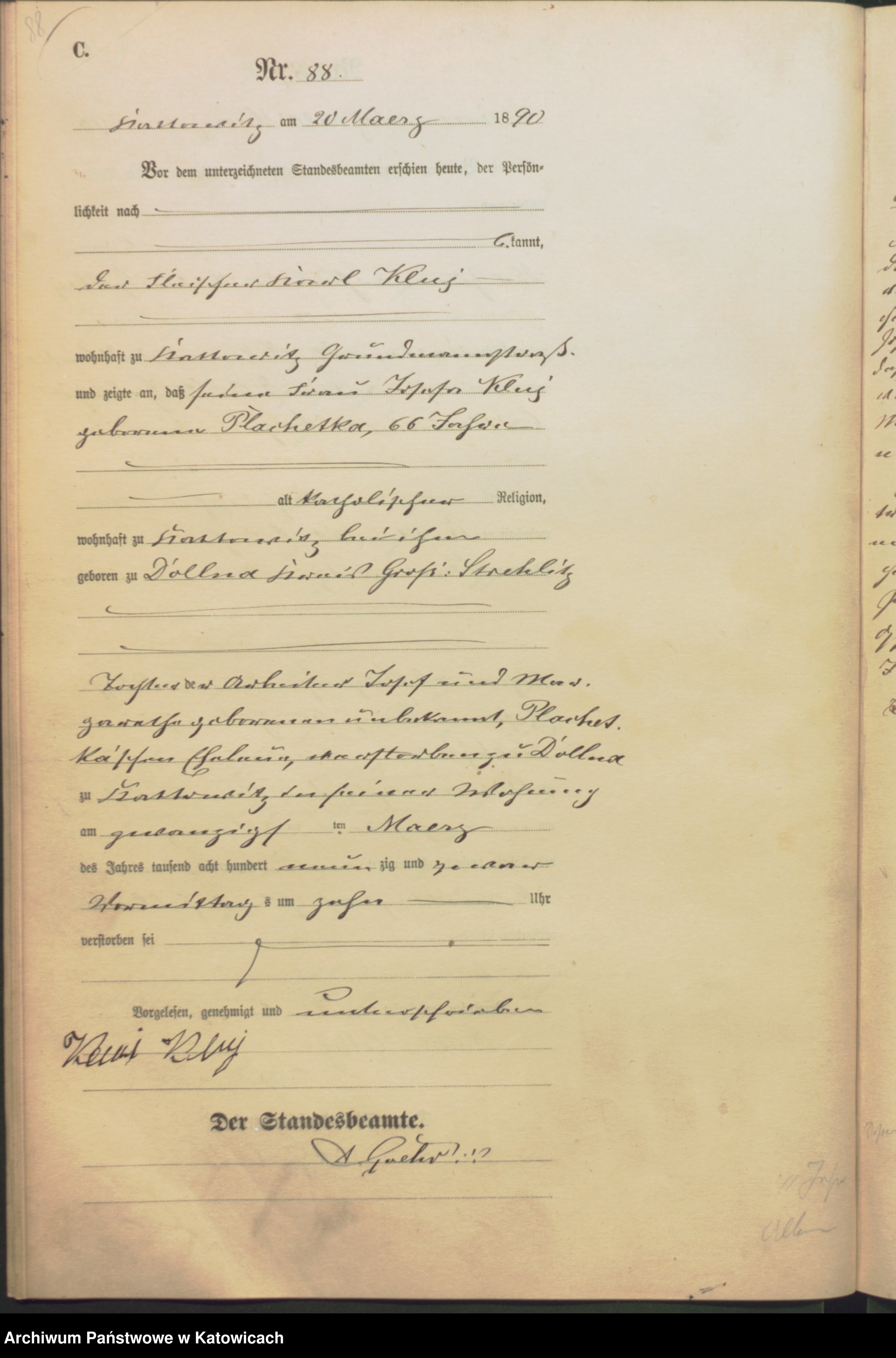 Skan z jednostki: Księga zgonów nr 1 – 390