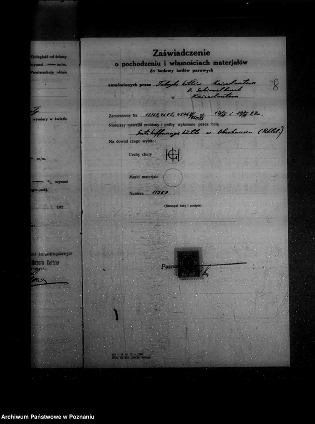 Obraz 12 z jednostki "Majętność Strykowo powiat poznański własność Tiemann nr woj. kotła 6195"