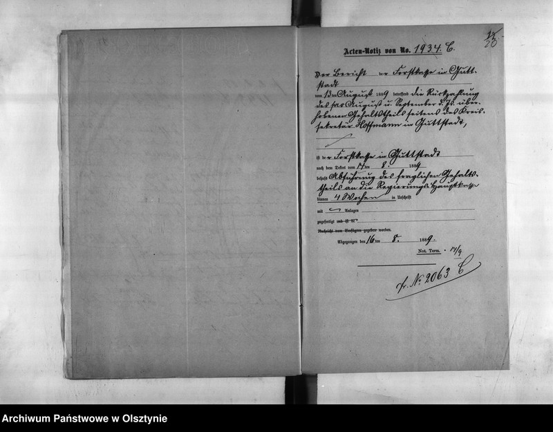 image.from.unit.number "Disciplinar-Untersuchung wieder den Kreissekretär Hoffmann [Hermann] in Guttstadt"