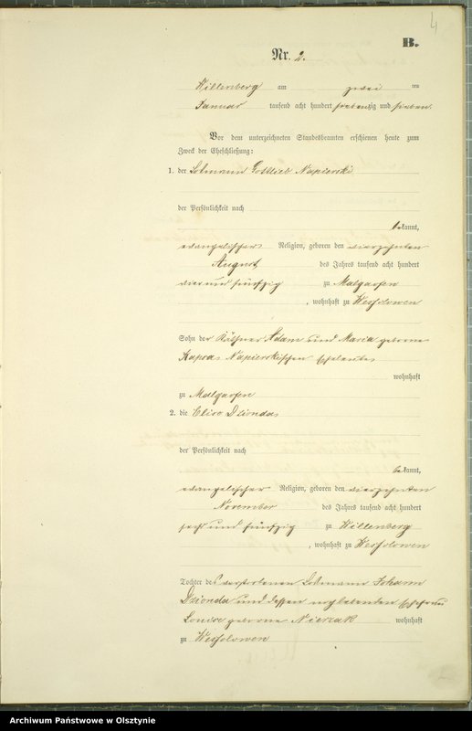 image.from.unit.number "Heiraths-Neben-Register Nr 1 - 42"