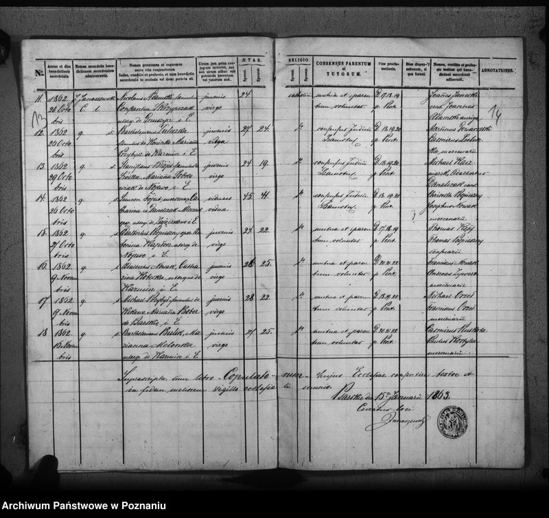 Obraz 10 z jednostki "Duplicat baptisatorum, copulatorum, mortuorum"