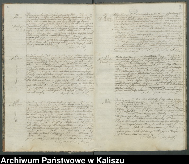 Obraz 11 z jednostki "Książka duplikat aktów urodzeń, zaślubień i zejść"