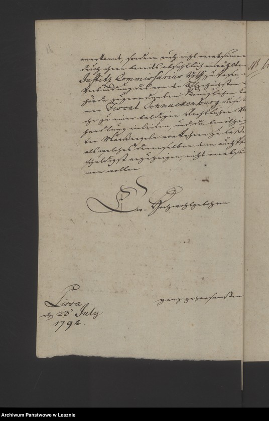 image.from.unit.number "[Akta in Sachen der Stadt und Kommunität contra das fürstliche Dominium wegen derer vorgeschossenen Kapitalien]"