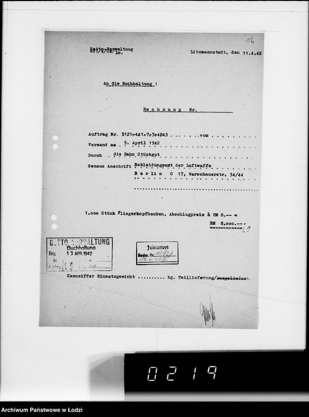 Obraz 18 z jednostki "441 Fliegerhauben Winter. Auslieferung"