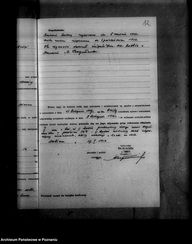 image.from.unit.number "Gorzelnia rolnicza w Dubinku powiat rawicki nr woj. kotła 2683"