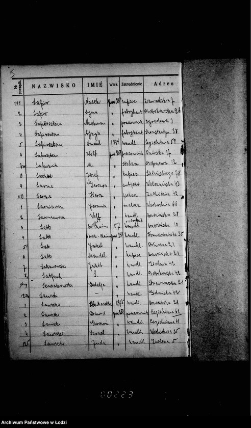 Obraz 10 z jednostki "Lista wyborców Gminy Wyznaniowej Żydowskiej w Łodzi 1924 r. lit. S"