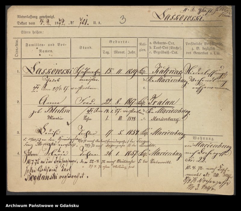 image.from.unit.number "Karty meldunkowe: Laskowski - Lasrich"