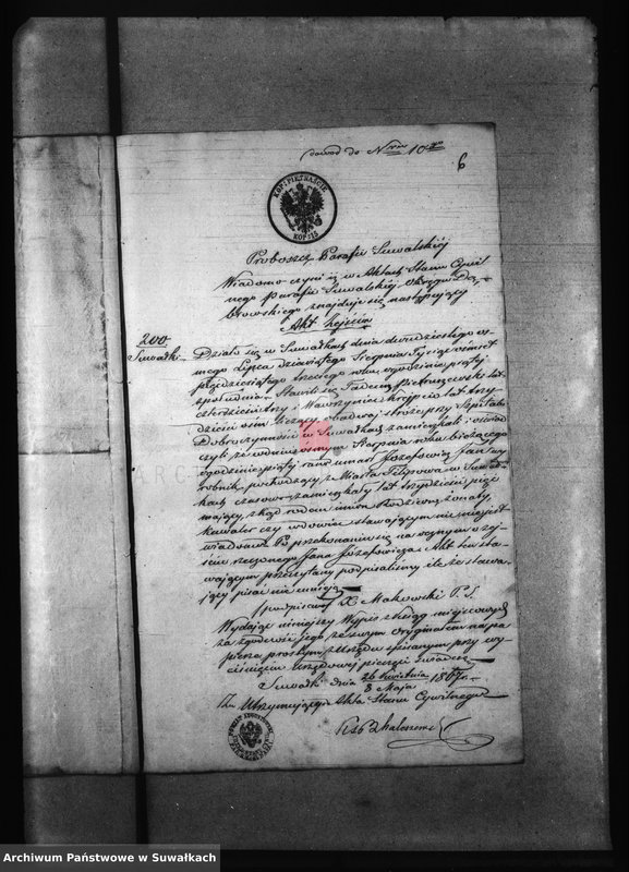image.from.unit.number "Dowody do aktów zaślubionych z roku 1867 z parafii Filipowskiej"