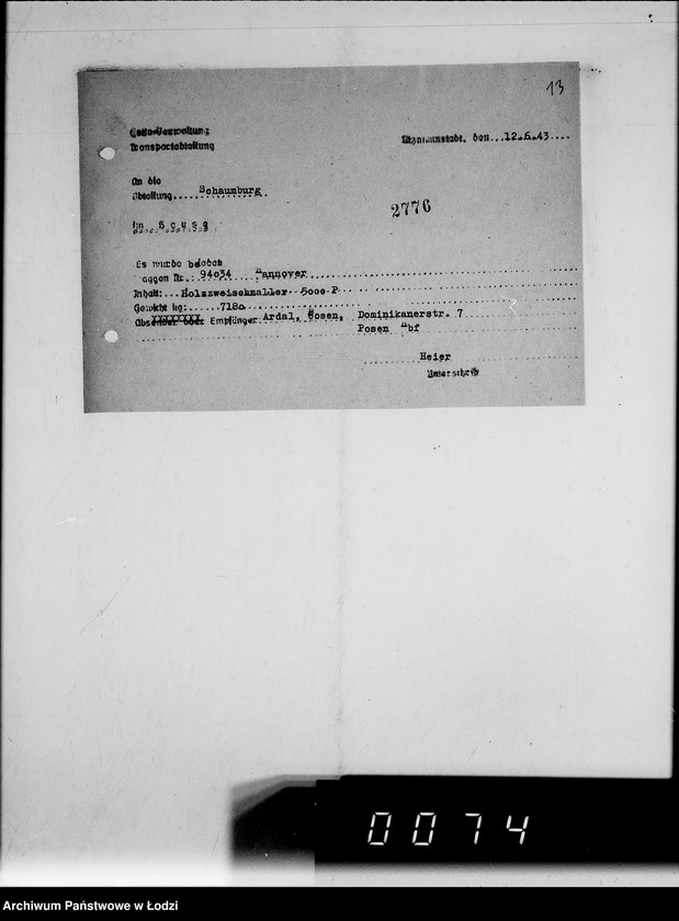 Obraz 17 z jednostki "63 III Produktionsaufgabe Gemeinschaft. Schuhe, Arbeitsauftrag 1190, Auslieferung"