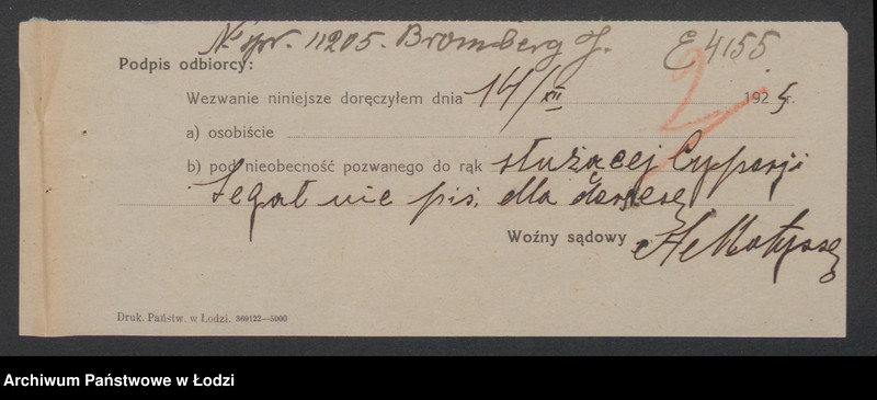 Obraz 4 z jednostki "Józef Bromberg – drobna sprzedaż skór"