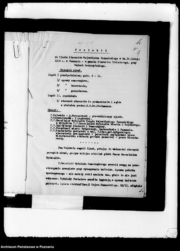 Obraz 13 z jednostki "Zjazdy starostów /protokoły/"