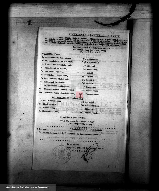 Obraz 8 z jednostki "Administracja miasta Śmigla"