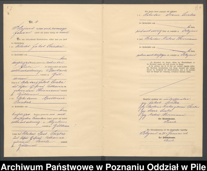 Obraz 7 z jednostki "Księga małżeństw"